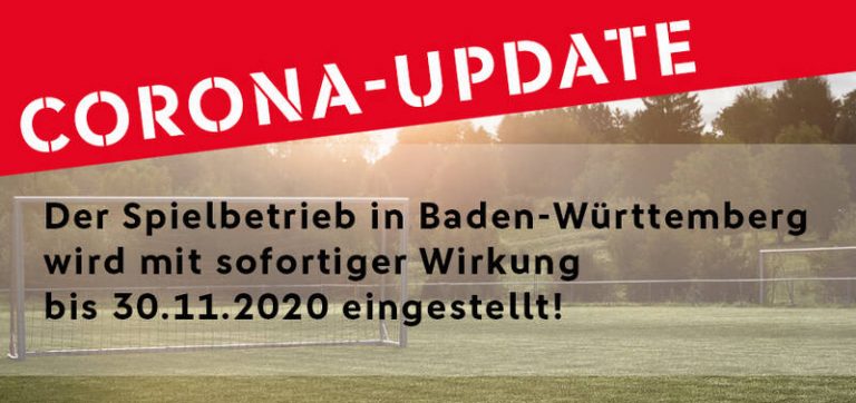 BadFV: „Jeder Tag zählt“: Spielbetrieb im Amateurfußball wird in Baden-Württemberg ausgesetzt